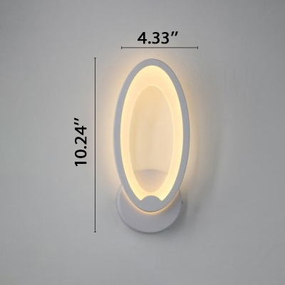 Nordic-Style Warm White Light Acrylic Prism/Loving Heart/Oval/Drop Shaped LED Wall Sconce in