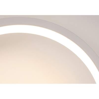 Contemporary Simple Wall Fixture LED  Circle Led Sconce Lights in White for Reading Room Bedside