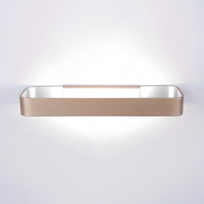 Contemporary Hardwire Hollow Rectangular Led Wall Light 9W Brushed Aluminum Decorative Sconces