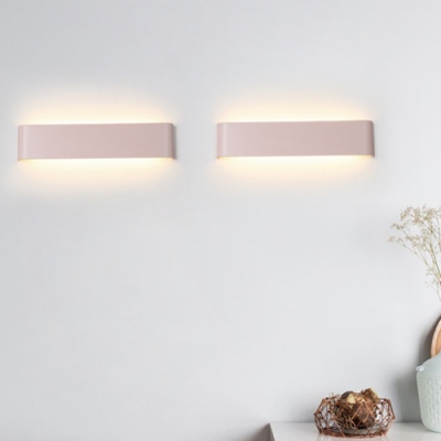 Macaroon Style Blue/Pink/Green Linear Led Wall Light 9.45