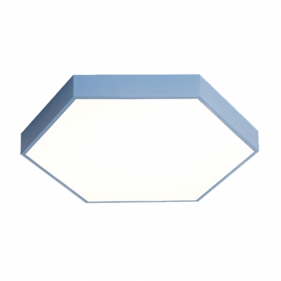 Multicolor Metal LED Ceiling Light Hexagonal LED Surface Mount Light 18/24/40W 3000-3300/6000-6500K