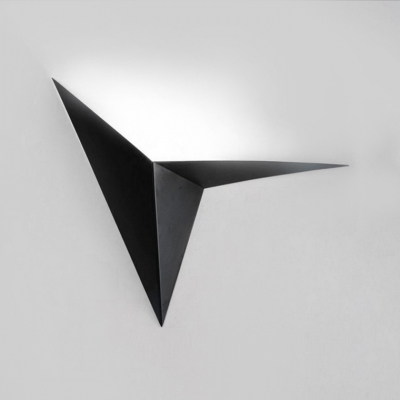 Integrated LED Inside Out Wall Light Black/White  Pyramid Wall Lighting for Bedroom Living Room