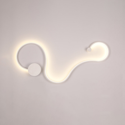 Modern Minimalist Aluminum Curl Wall Light Led 30.31