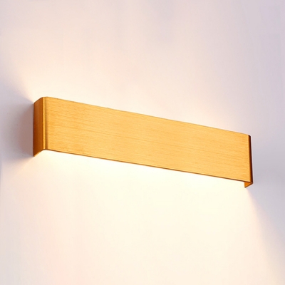4 Sizes Available Post Modern Brushed Aluminum Wall Light Indirect Lighting Gold Led Linear Wall Sconce for Bedroom Stairways Living Room