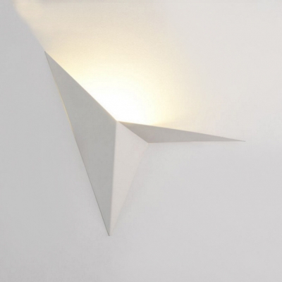 Integrated LED Inside Out Wall Light Black/White  Pyramid Wall Lighting for Bedroom Living Room
