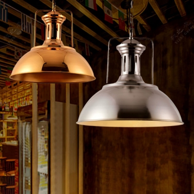 

Post Modern Barn Shape Rose Gold/Bronze Finish Single Light Pendant for Kitchen Bedroom, HL484808