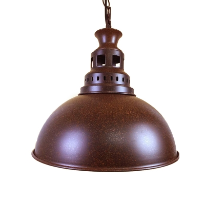 

Rust Iron 13'' Wide Single Light Bowl Shaped Indoor LED Pendant Light