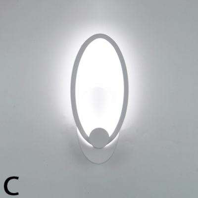 Nordic-Style Warm White Light Acrylic Prism/Loving Heart/Oval/Drop Shaped LED Wall Sconce in