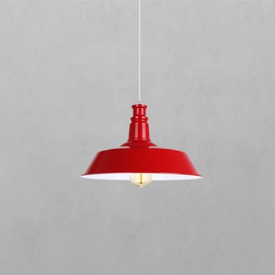 Industrial Barn Pendant Light in Retro Style with 18.11''W Metal Shade