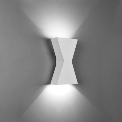 Matte Black/White Integrated LED Wall Lights Aluminum 5W Low Voltage Geometric Art Deco Sconces for Bathroom Bedroom Corridor Foyer