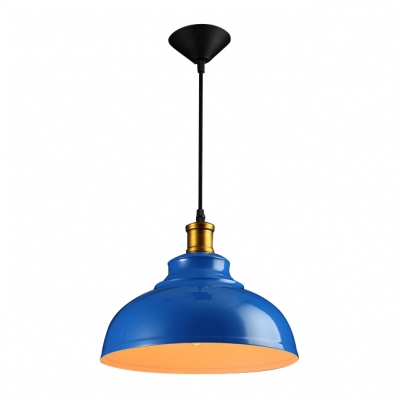 Industrial Pendant Light with 15.75''W Metal Shade in Barn Style
