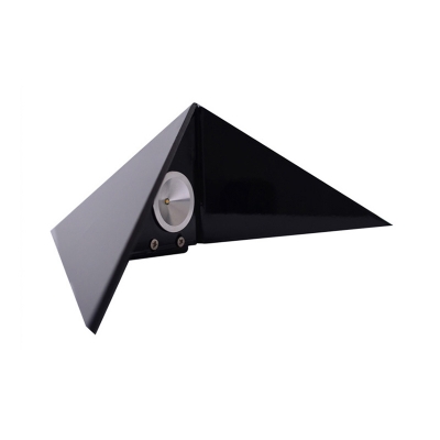 Integrated LED Inside Out Wall Light Black/White  Pyramid Wall Lighting for Bedroom Living Room