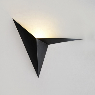 Integrated LED Inside Out Wall Light Black/White  Pyramid Wall Lighting for Bedroom Living Room