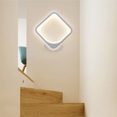 Nordic-Style Warm White Light Acrylic Prism/Loving Heart/Oval/Drop Shaped LED Wall Sconce in