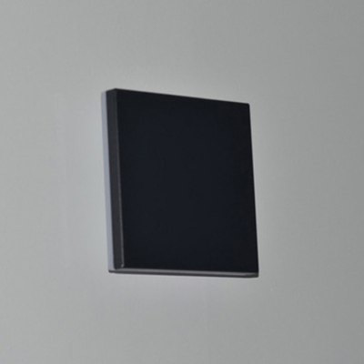 Sandy Black Eclipse Square Led Wall Light 12W 1000LM Aluminum Wall Mounted Indirect Light with 3000K/6000K Warm White Light for Living Room Bedroom