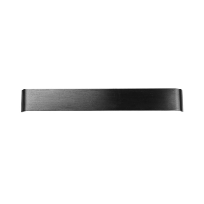 Art Deco Wall Light Black Finish Brushed Aluminum Led Linear Wall Sconce Modern Led Indirect Lighting for Bedroom Reading Room Stairways Corridor