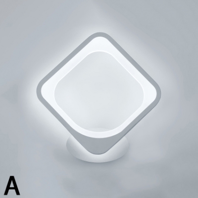 Nordic-Style Warm White Light Acrylic Prism/Loving Heart/Oval/Drop Shaped LED Wall Sconce in