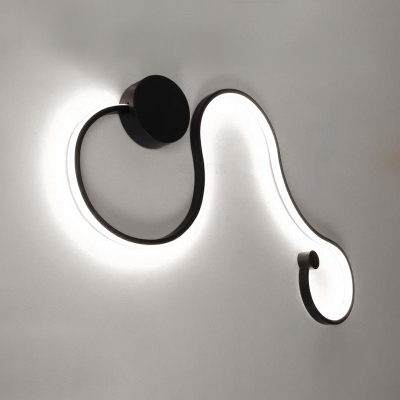 Modern Minimalist Aluminum Curl Wall Light Led 30.31