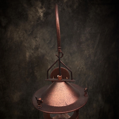 Antique Copper Ambient Lighting Indoor Lantern Style LED Wall Sconce