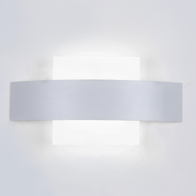 Blanc Froid MCTECH 6W/12W Rectangle LED Wall Light Acrylic Bathroom Lighting Living Room Bedroom Hallway Aluminium Waterproof Elegant 1x6w Rectangle