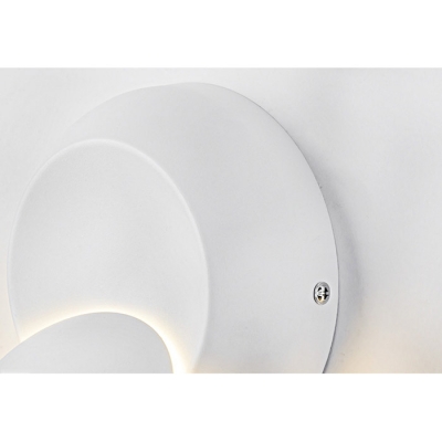 Black/White Eclipse Shaped Led Wall Light 5W 5.51