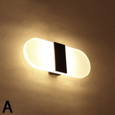 Modern Lighting LED Wall Sconce Acrylic Lampshade Frame Surface Mounting LED Wall Lamp