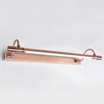 Mid-century Design Antique Brass/Copper/Silver Arc Arm LED Picture Lights 6W Energy Efficient Tube LED Vanity Lights for Bathroom Dressing Room Study Room