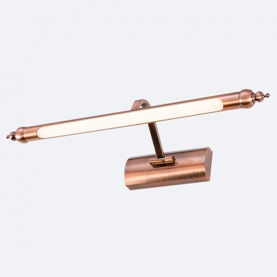 Modern Bathroom Vanity Lights Antique Copper Linear Picture Lights 8/10/12W 3000/4000/6000K Acrylic Shade Tube Wall Lighting