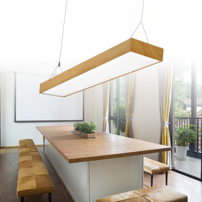 Seamless Connection Height Adjustable Multi Color Aluminum 36/54W Rectangular Pendant Light for Workbench Kitchen Hallway 6 Colors for Option