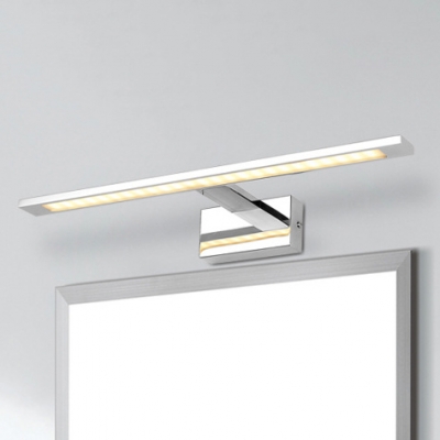 Hardwired Fully Luminous Bath Vanity Light LED Warm White Polished Chrome Line Vanity Lighting for Bathroom Bedside Cabinet 4 Sizes Available
