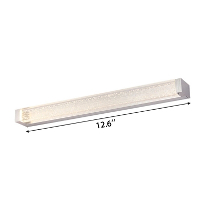 Contemporary Waterproof LED Vanity Lights Linear Silver Decorative Wall Light for Bathroom Mirror