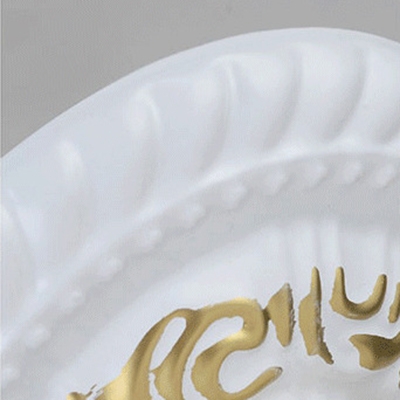 Handmade Shell Globe Shade Tiffany Semi Flush Ceiling Light with White Finish Canopy for Foyer