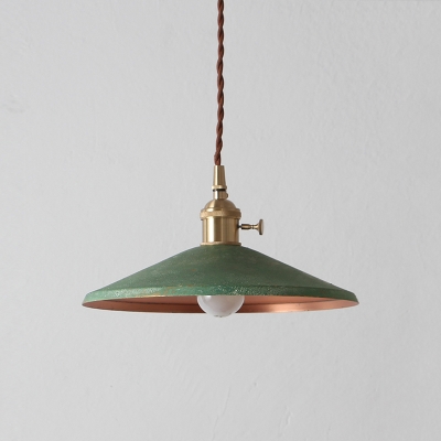 Industrial Single Light Source with Saucer Shade Hanging LED Pendant Lamp Multi-Color for Choice