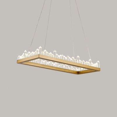 modern gold crystal chandelier