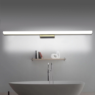 Bright LED Ambient Warm White 9W-20W Acrylic Vanity Lighting Modern Bathroom Rectangle LED Vanity Lights in Chrome