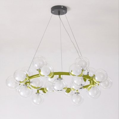 Creative Lighting Orb Clear Bubbles Chandelier 24.41