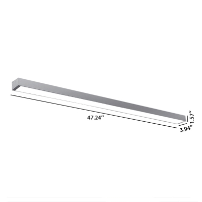 Silver Finish Linear Fixture 24