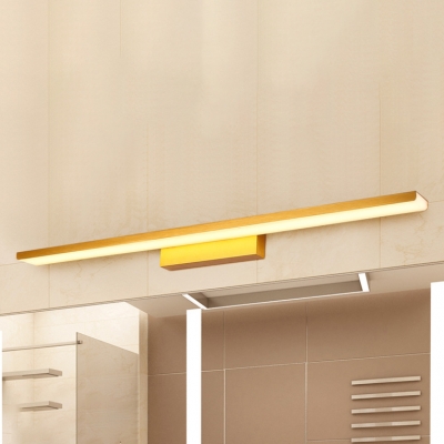 Bathroom Vanity Lights 16/24/32W LED Warm White Acrylic Linear Vanity Lights in Gold 16.14