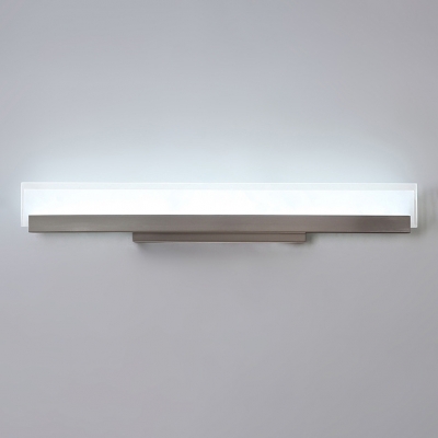 Stain Nickel LED Linear Vanity Lights 18W 3000/4200/6500K Frosted Acrylic Panel Vanity Lighting 22.24 Inch Long for Bathroom