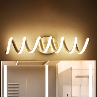 Bathroom Wall Lighting White Aluminum Spiral LED Vanity Light 11/15/20W 13