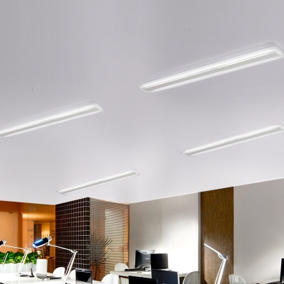 Modern Bubbles Decoration LED Linear Flush Mount Lights 13-90W White Acrylic Linear Ceiling Lamp for Cloakroom Bedroom Kitchen 5 Sizes for Option