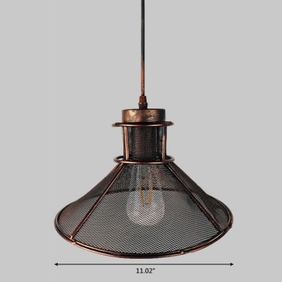 Vintage Style Restaurant Cafe Single-Bulb Pendant Light with 11.02