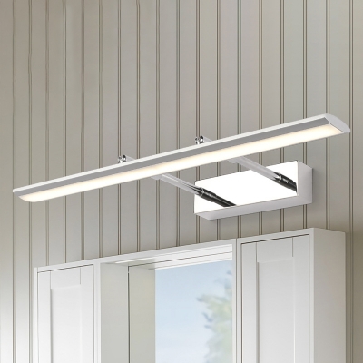 Adjustable Light Modern Bathroom Vanity Light with Swivel Lamp Head 9W-16W LED Neutral Acrylic Vanity Lights in Chrome