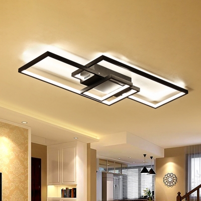 High Performance Black LED Frame Ceiling Flush Light 33.46