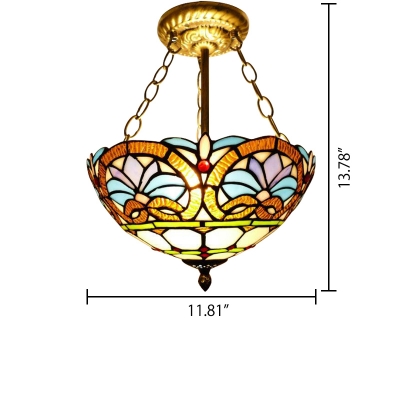 Baroque Style Stained Glass Shade 12