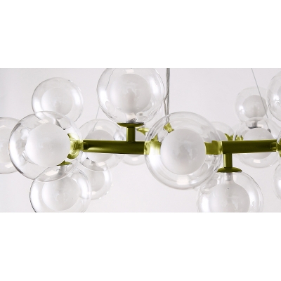 Creative Lighting Orb Clear Bubbles Chandelier 24.41
