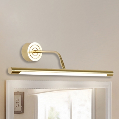 Modern Contemporary Gold Swivel LED Vanity Lights 7/9/11W LED Warm White Neutral Adjustable Light Arc Arm Cylinder LED Mirror Lights