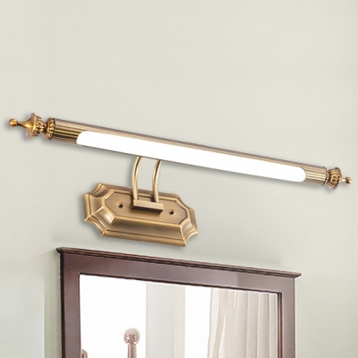 Antique Brass LED Vanity Lights Acrylic 8/10/12W Lights for Study Room Gallery Bathroom Dressing