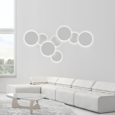 Post Modern Slim Round Led Wall Sconce 8