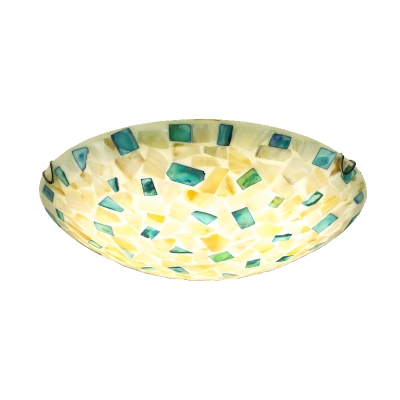 Mosaic Design Handmade Shell Shade Ceiling Light Fixture 2 Designs Available